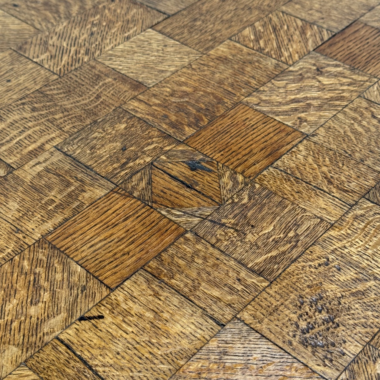 Antique Parquetry Table Desk