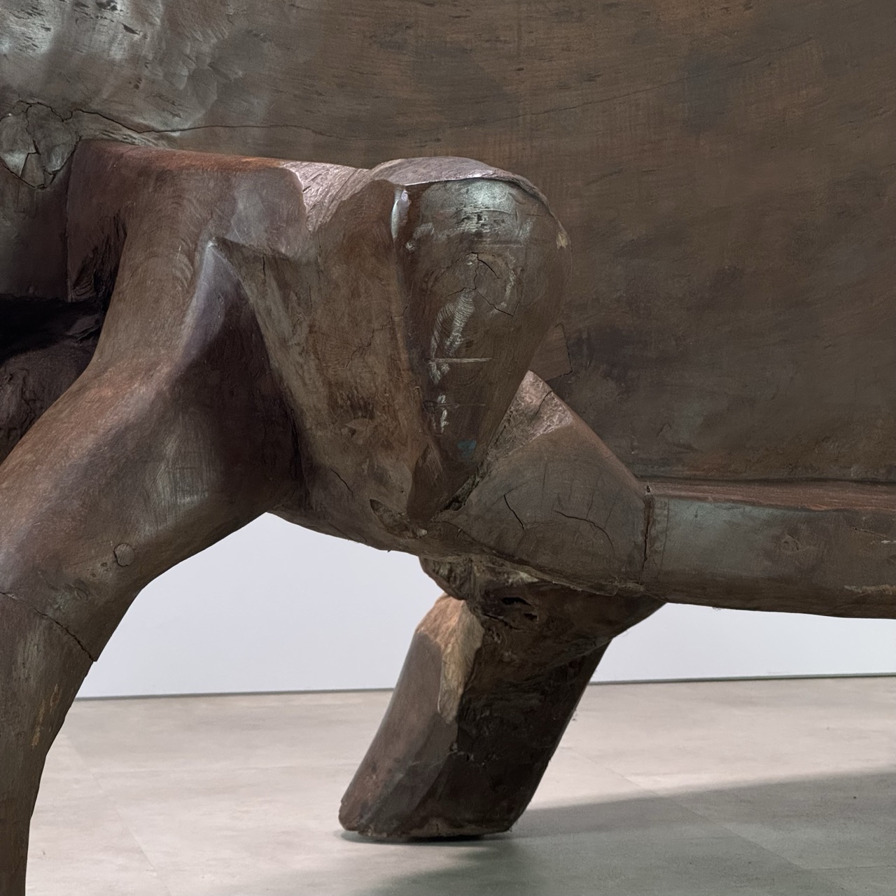 Vintage Sculptural Bench 