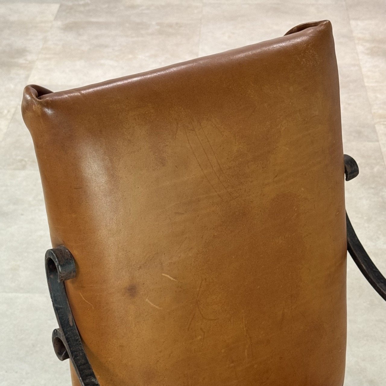 Vintage Arm Chairs Wrapped Leather