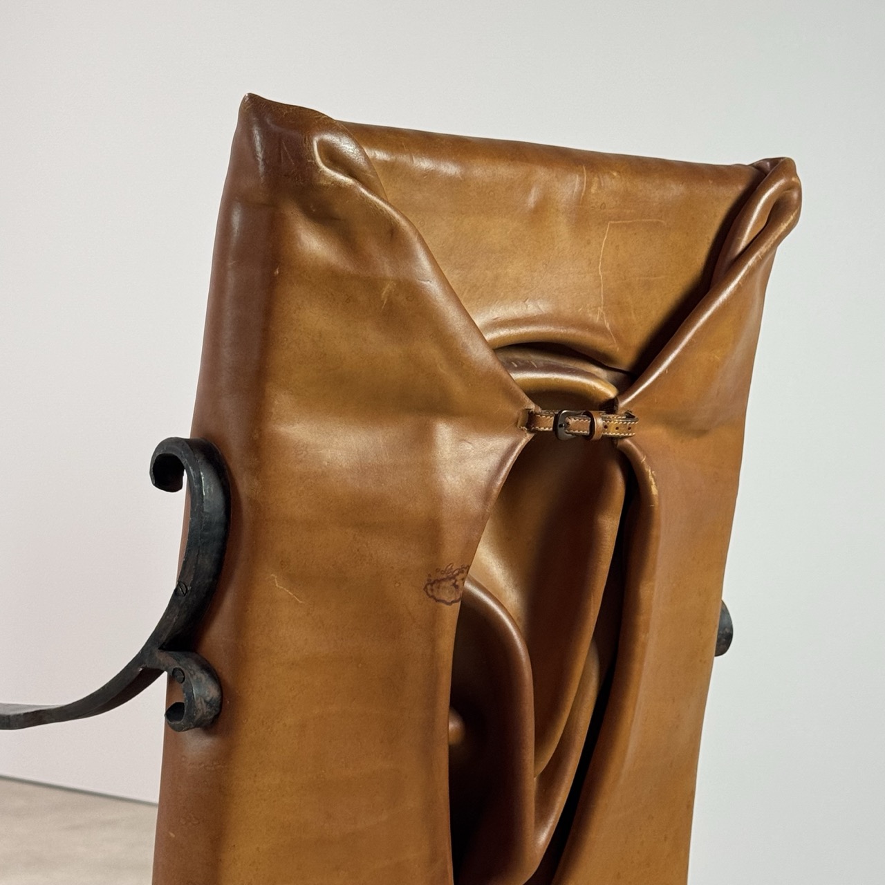 Vintage Arm Chairs Wrapped Leather