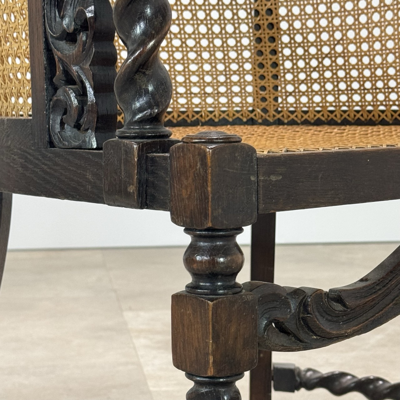 Antique Armchair Barley Twist