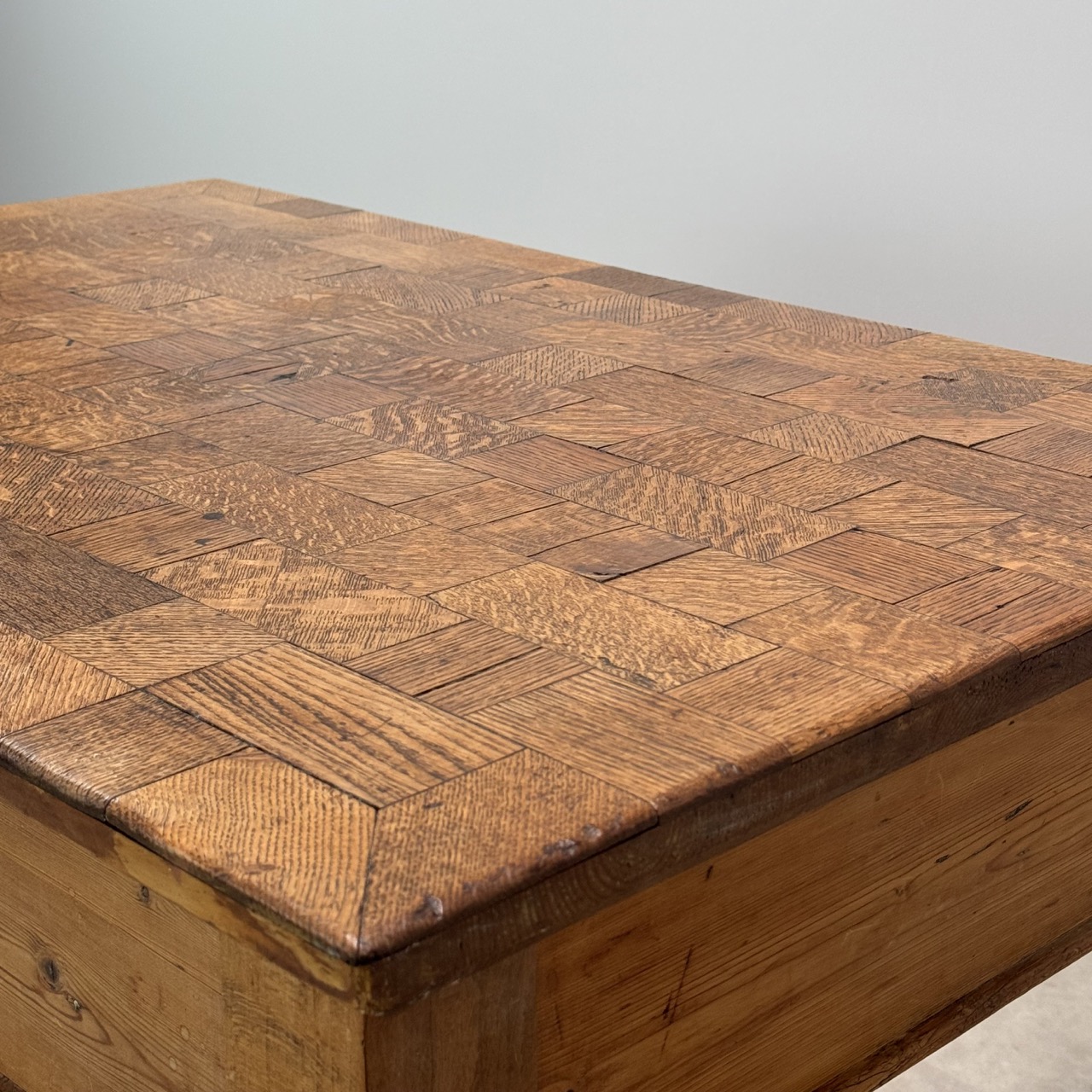 Antique Parquetry Table Desk