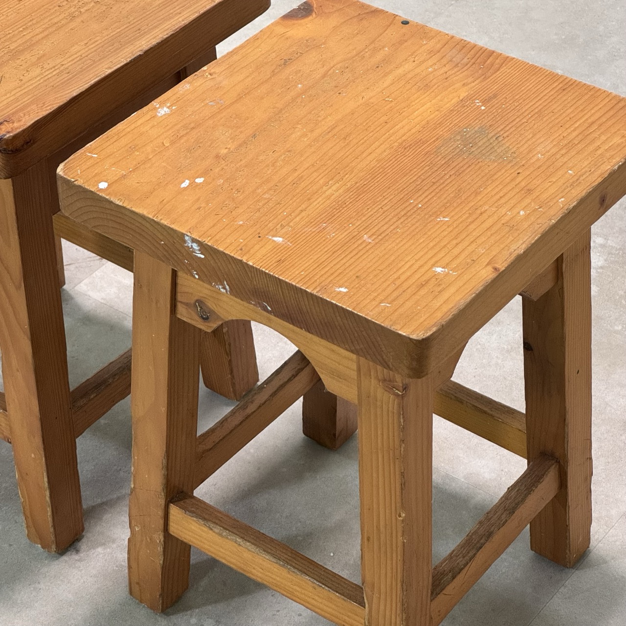 Vintage Stools Pine