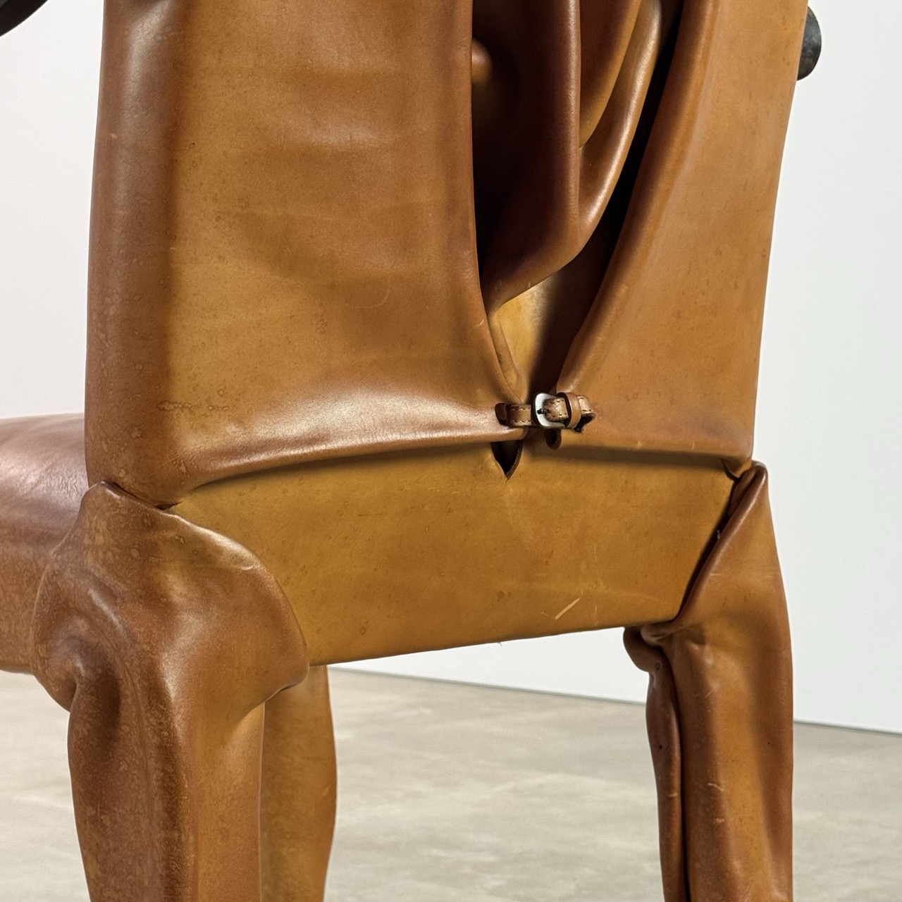 Vintage Arm Chairs Wrapped Leather