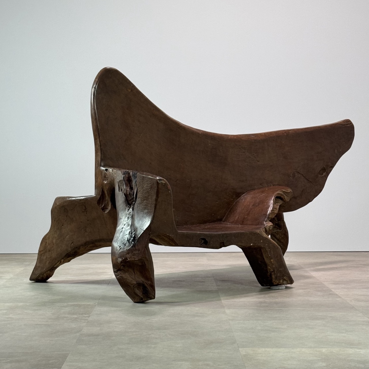 Vintage Sculptural Bench 