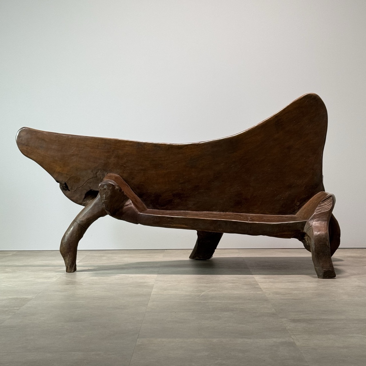 Vintage Sculptural Bench 