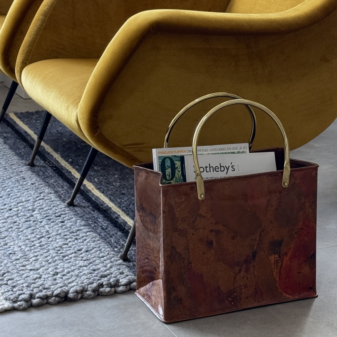 Vintage Magazine Holder 