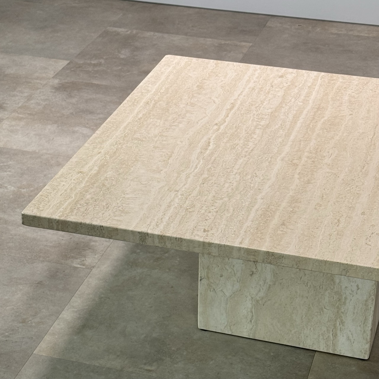 Vintage Coffee Table Travertine