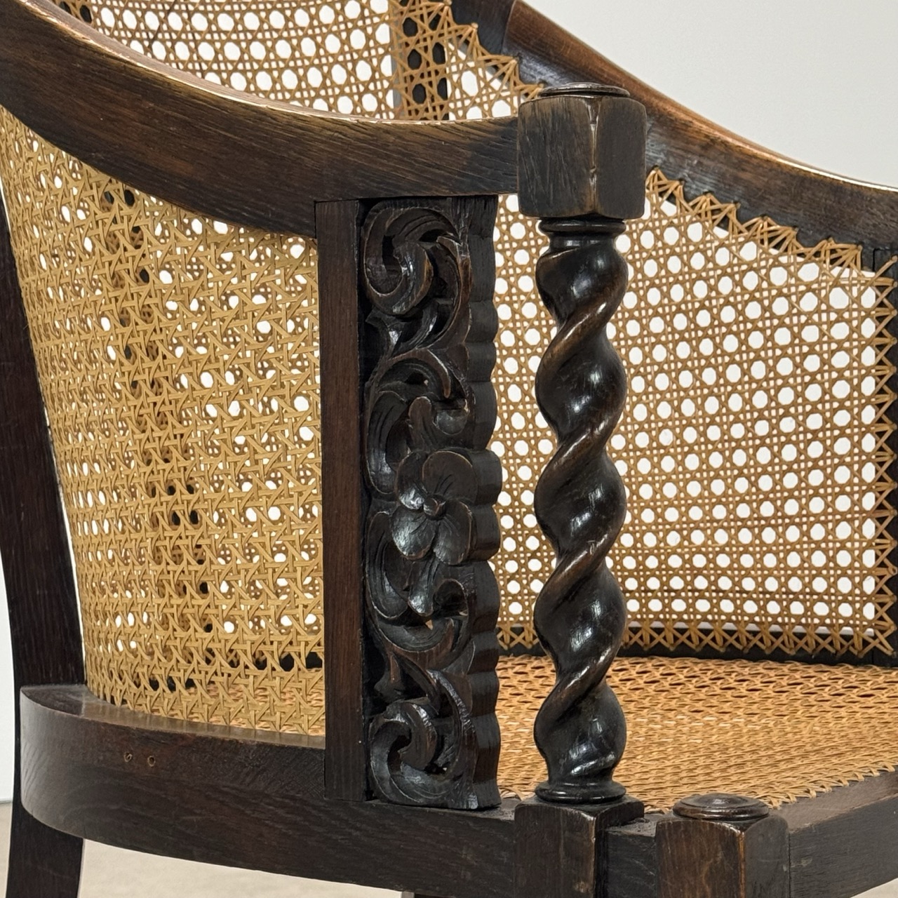 Antique Armchair Barley Twist
