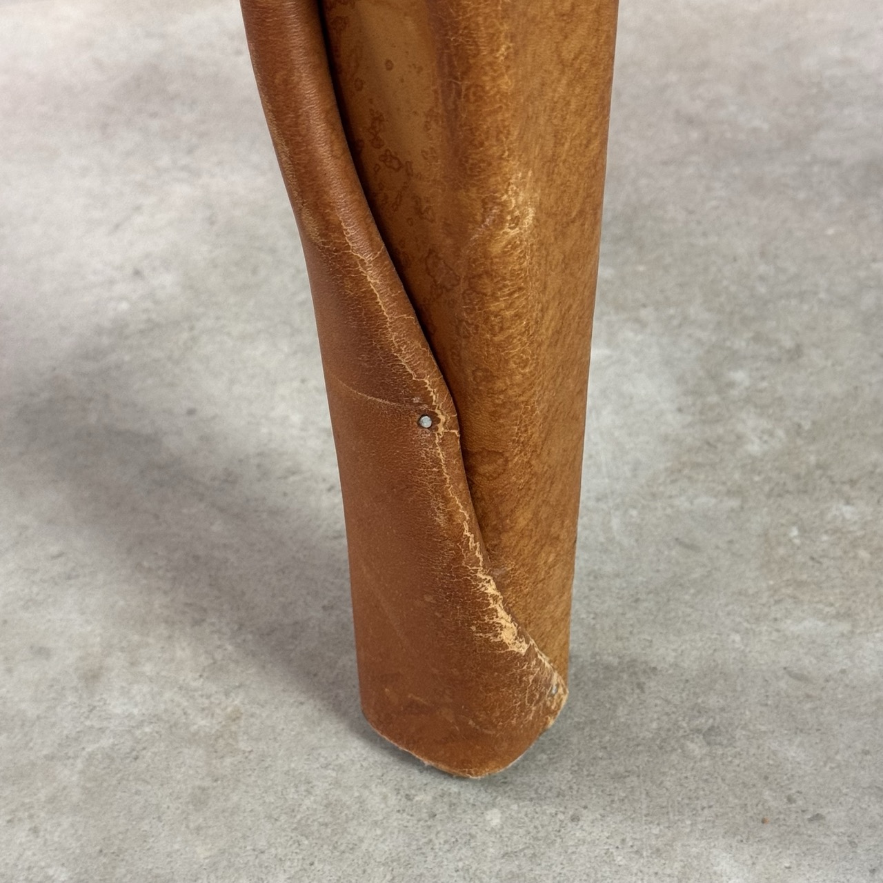 Vintage Arm Chairs Wrapped Leather