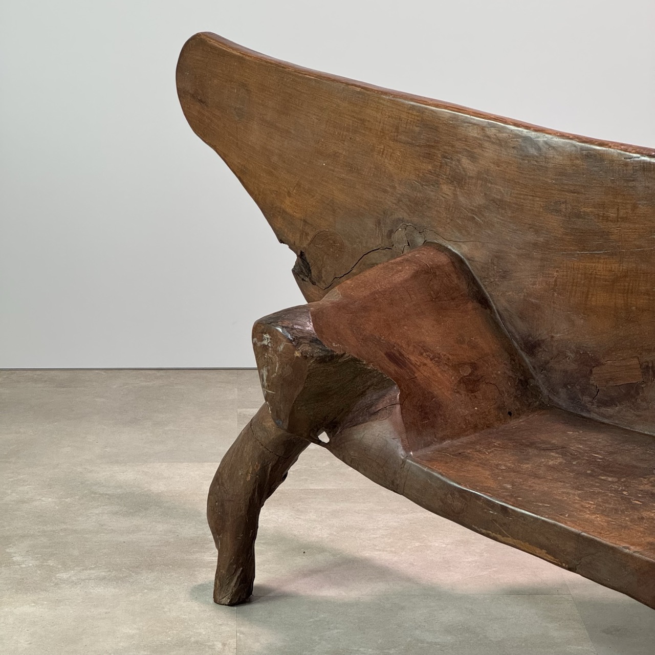 Vintage Sculptural Bench 