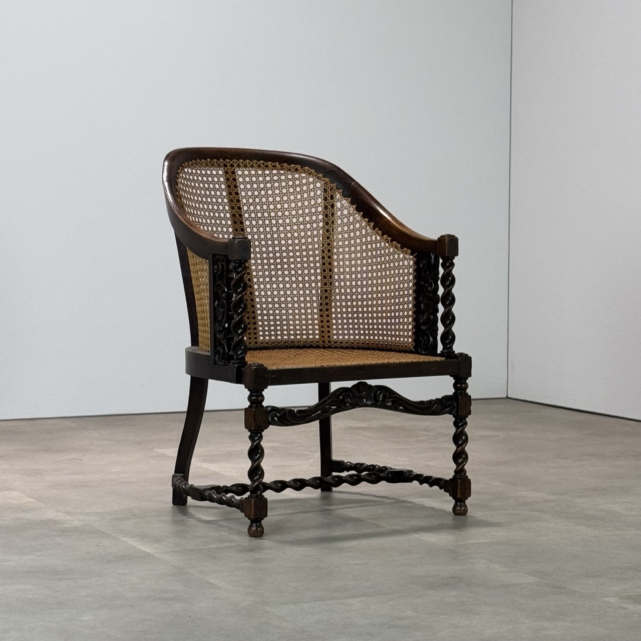 Antique Armchair Barley Twist