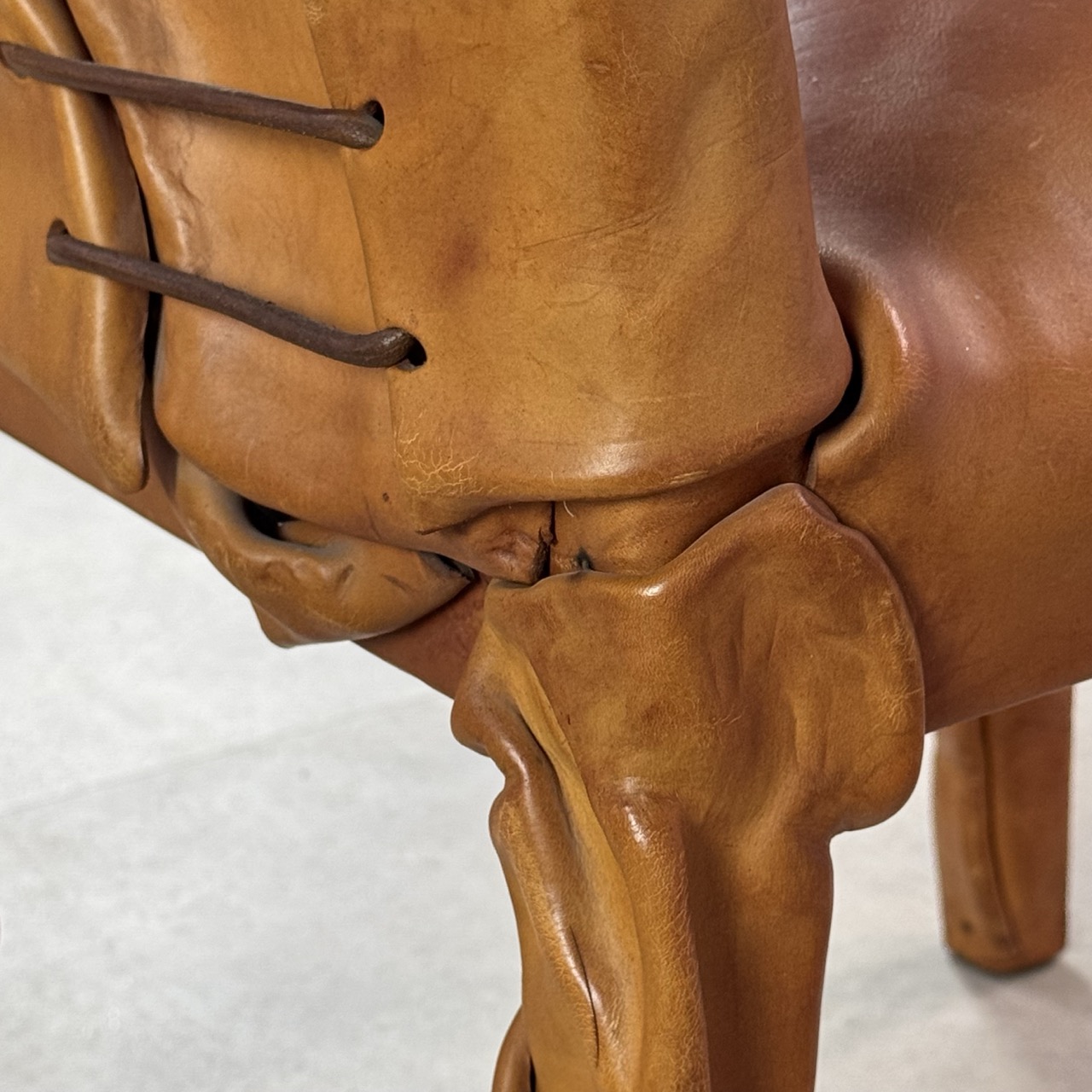 Vintage Arm Chairs Wrapped Leather