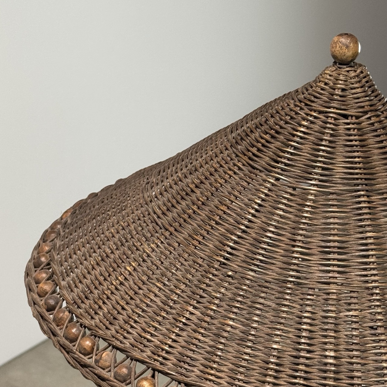 Vintage Table Lamp Wicker 