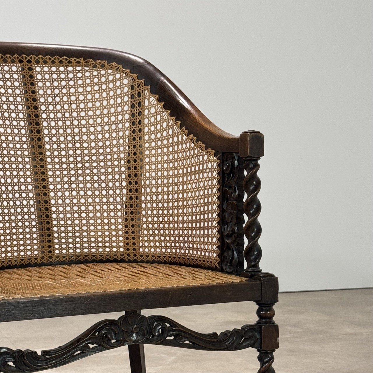 Antique Armchair Barley Twist