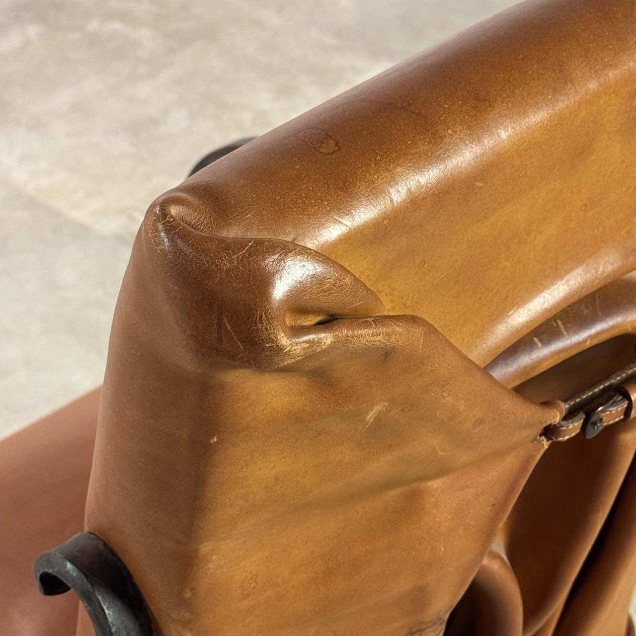 Vintage Arm Chairs Wrapped Leather