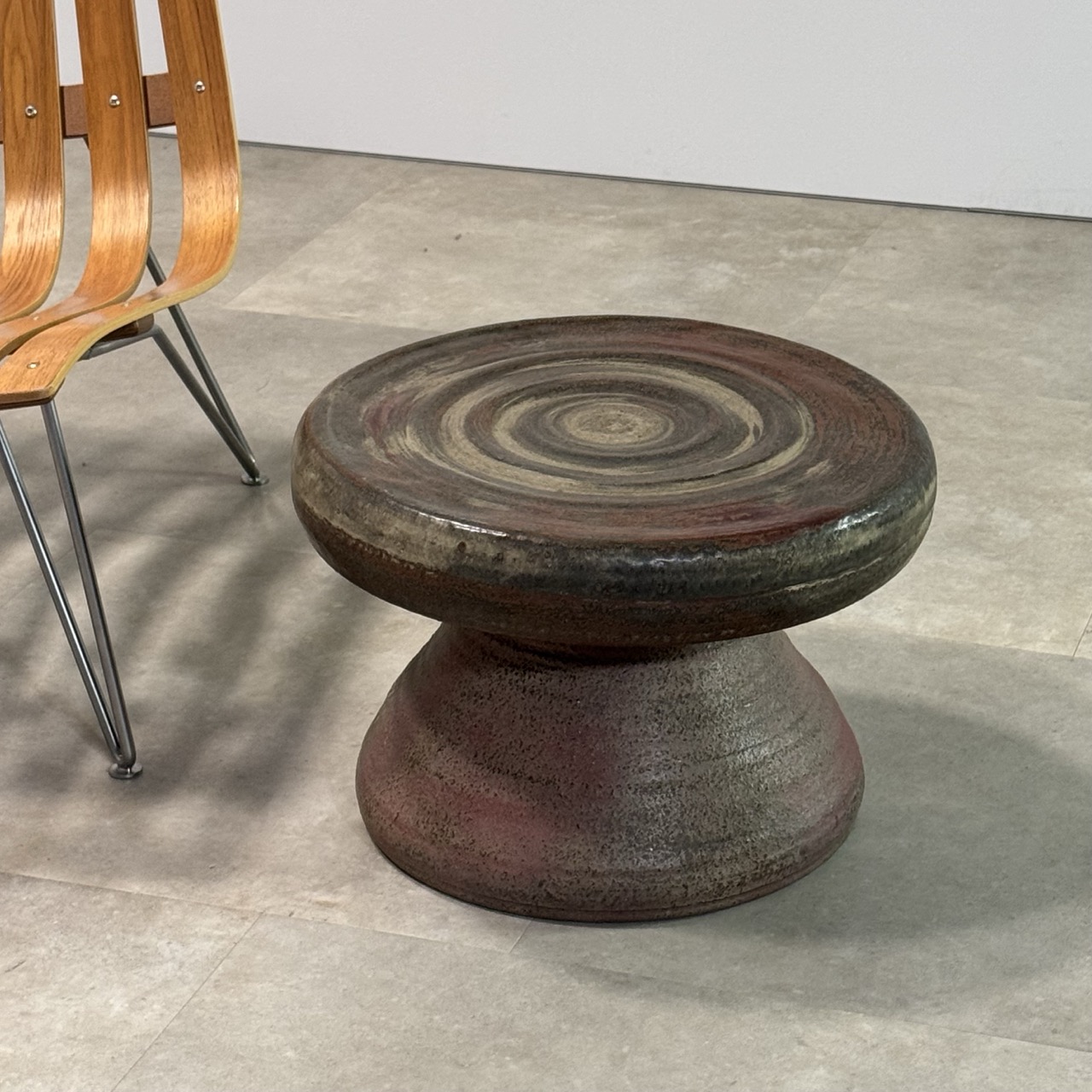 Rare side table made by famous ceramic manufacturing company Mobach ...
