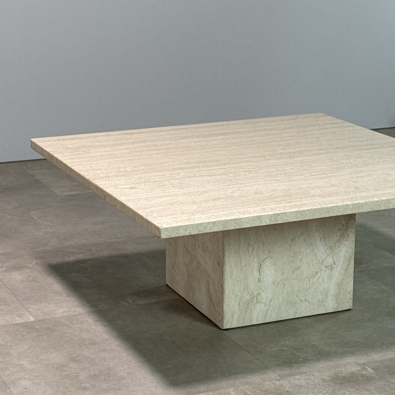 Vintage Coffee Table Travertine