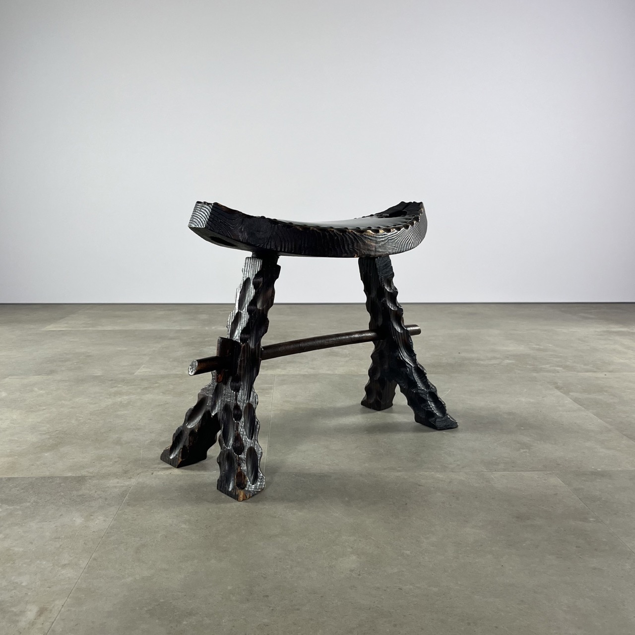 Antique Brutalist Stool 
