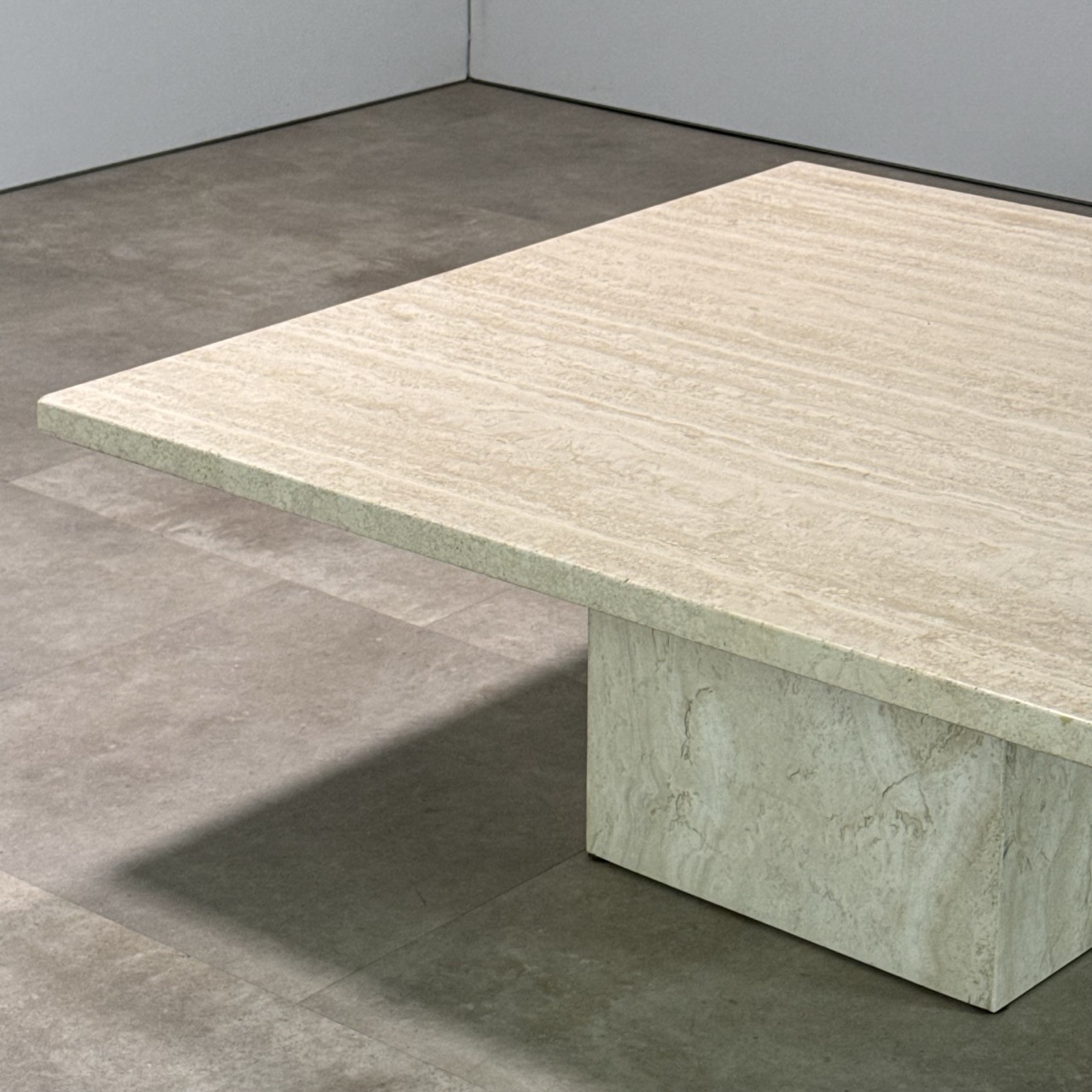 Vintage Coffee Table Travertine