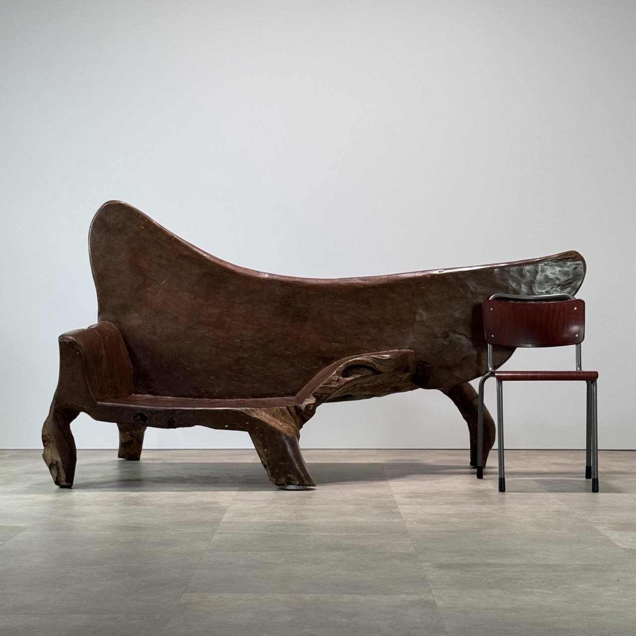 Vintage Sculptural Bench 