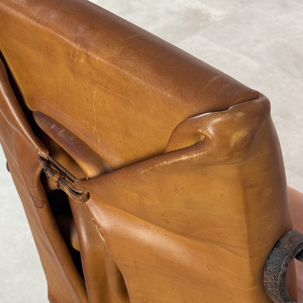 Vintage Arm Chairs Wrapped Leather
