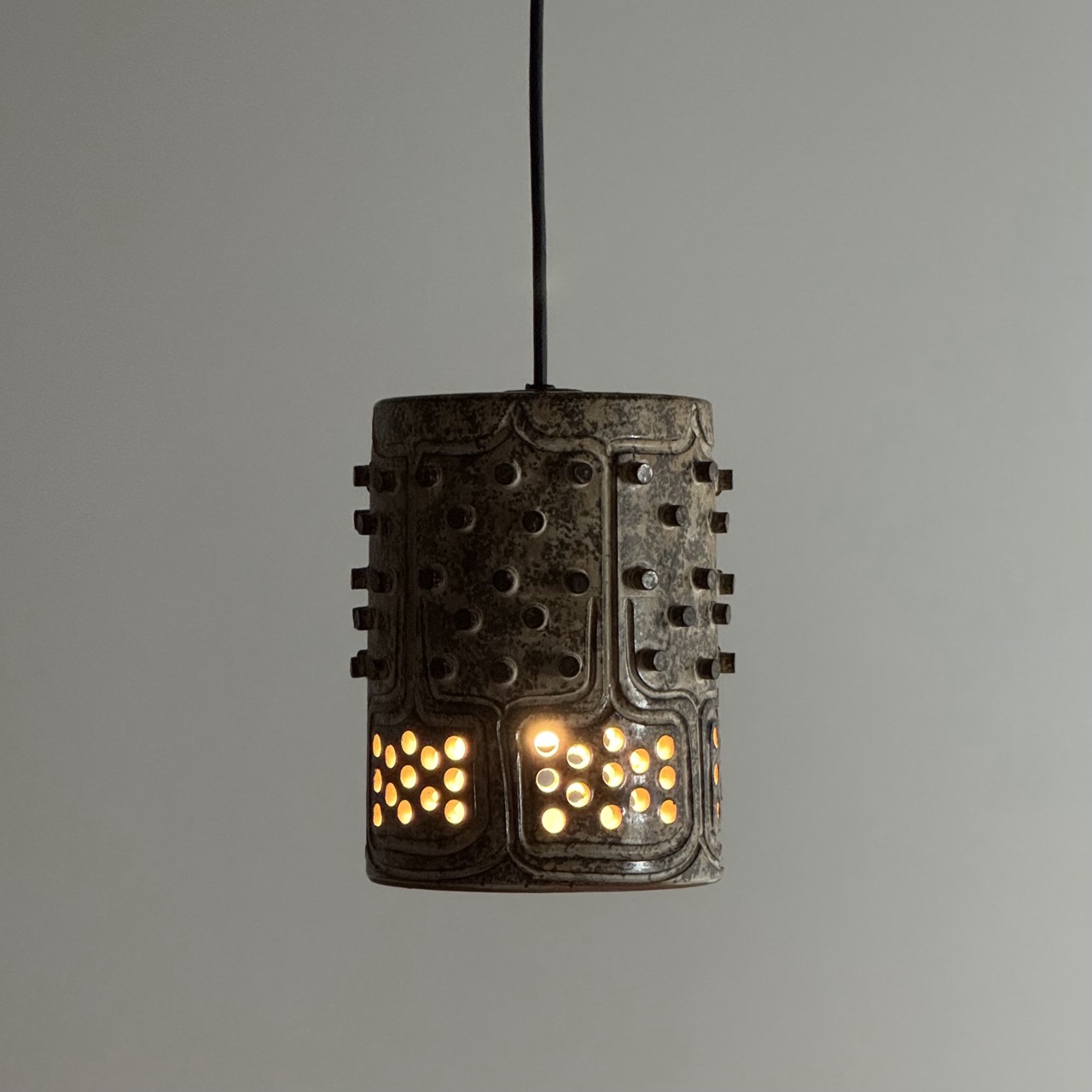 Vintage Pendant Lamp Stoneware