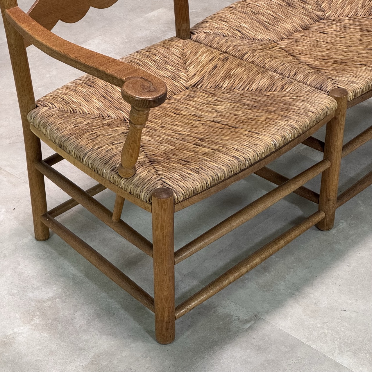 Vintage Bench Oak Rush