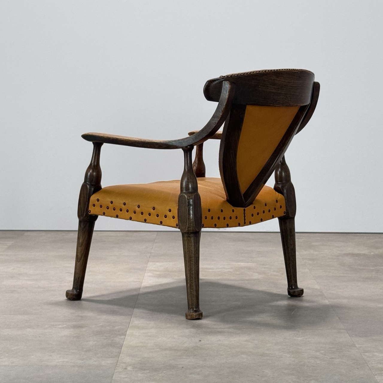 Antique Armchair Oak & Leather