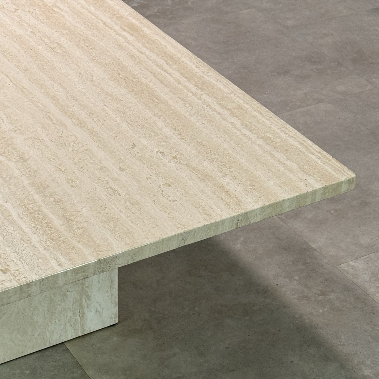 Vintage Coffee Table Travertine