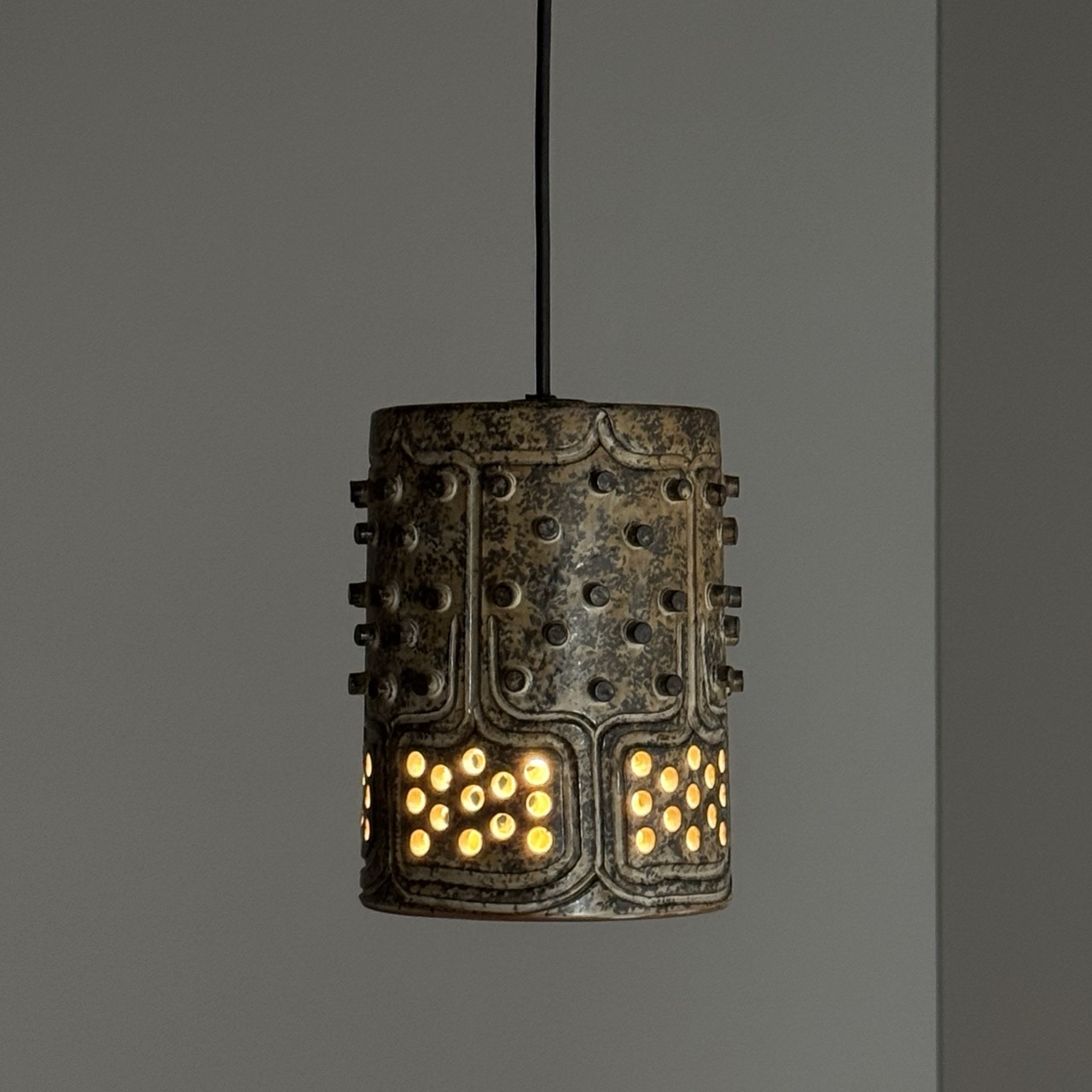 Vintage Pendant Lamp Stoneware