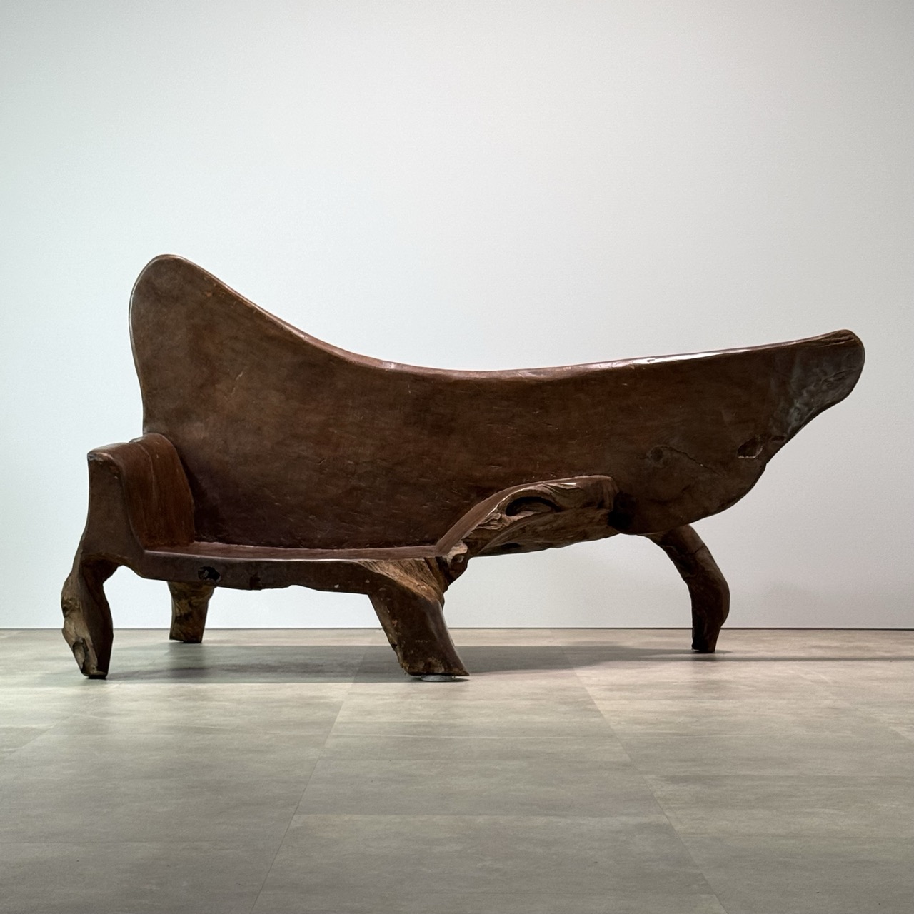 Vintage Sculptural Bench 