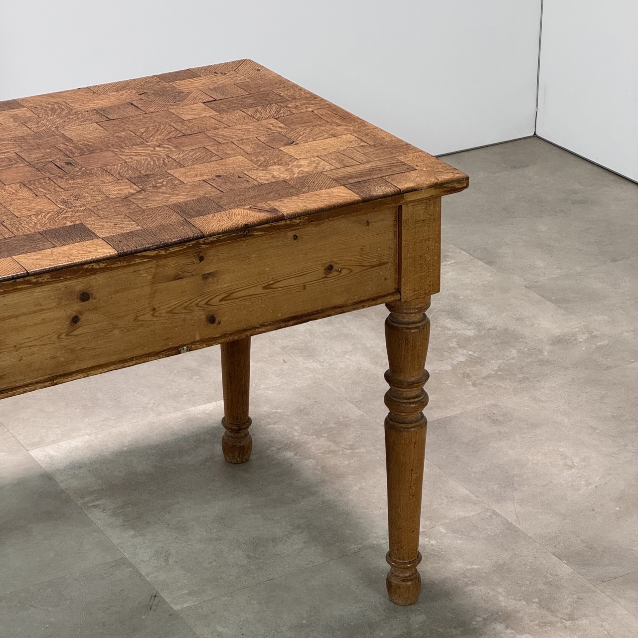 Antique Parquetry Table Desk