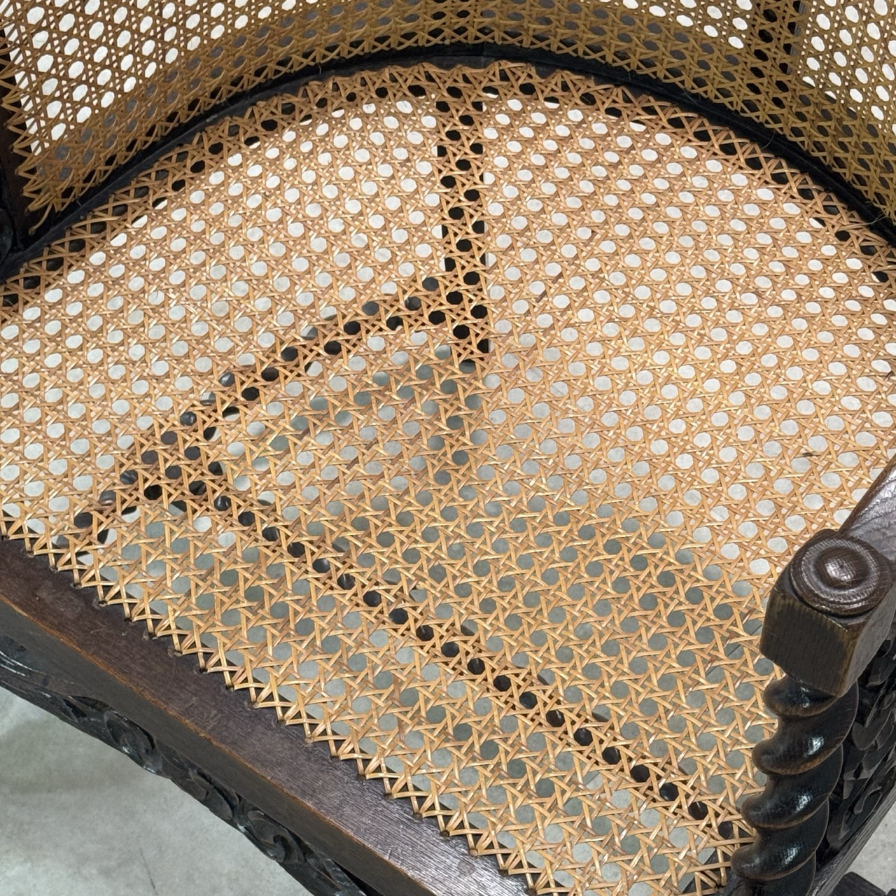 Antique Armchair Barley Twist