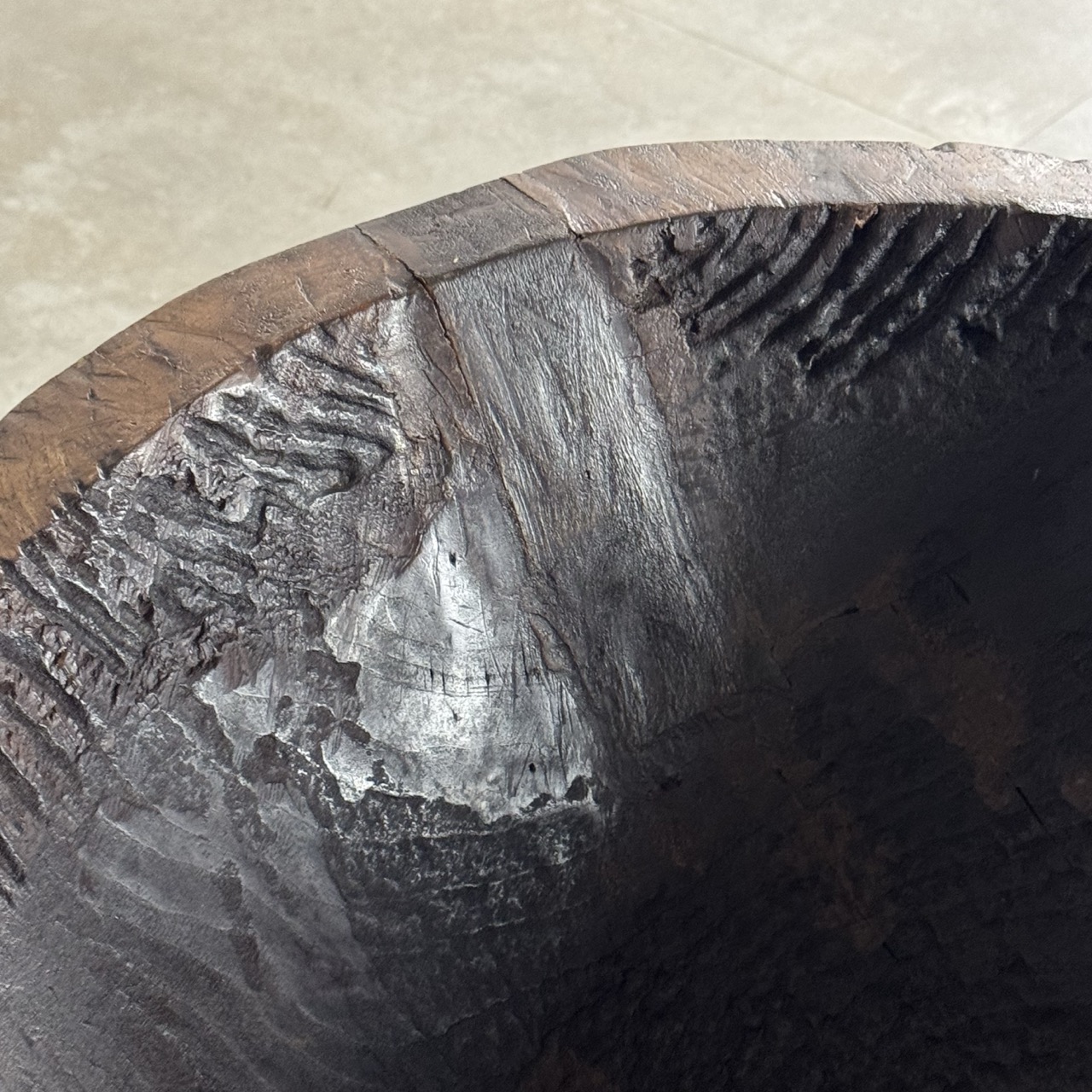 Antique Wooden Bowl 