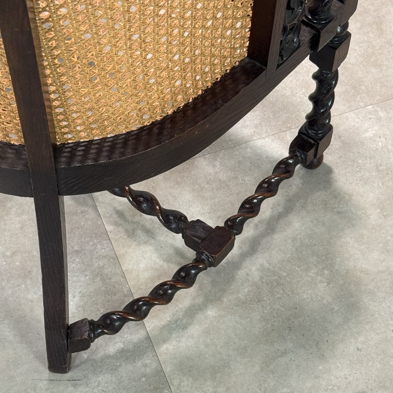 Antique Armchair Barley Twist