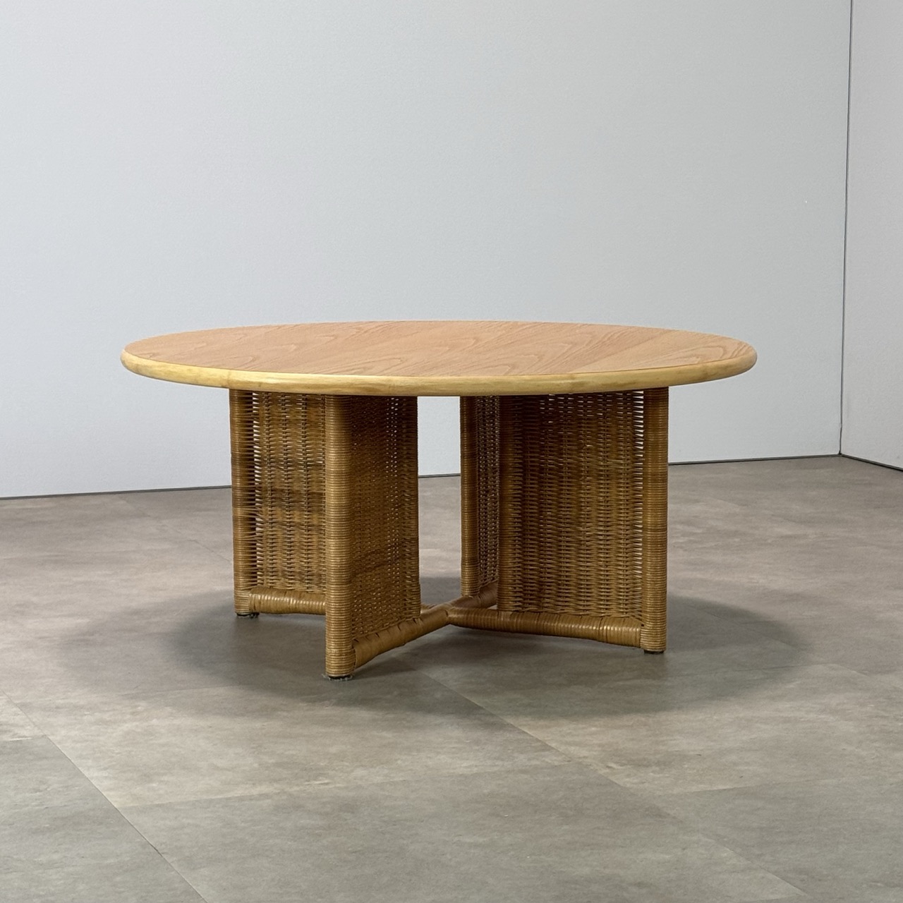 Vintage Coffee Table Rattan 