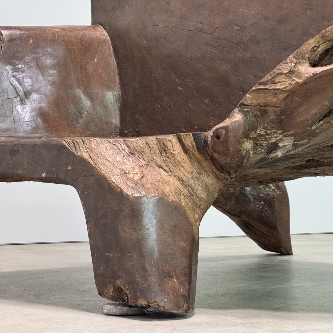 Vintage Sculptural Bench 