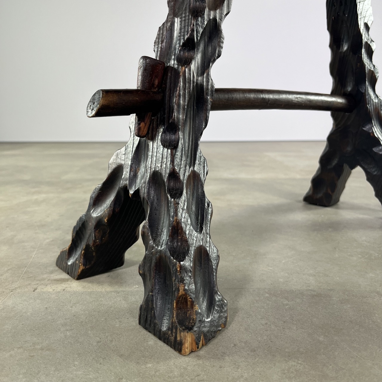 Antique Brutalist Stool 