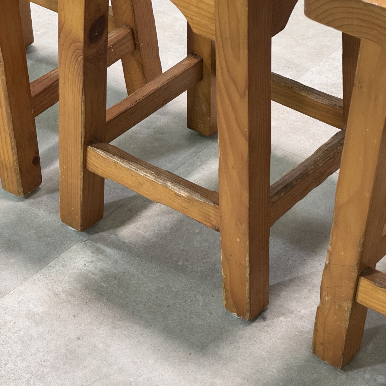 Vintage Stools Pine