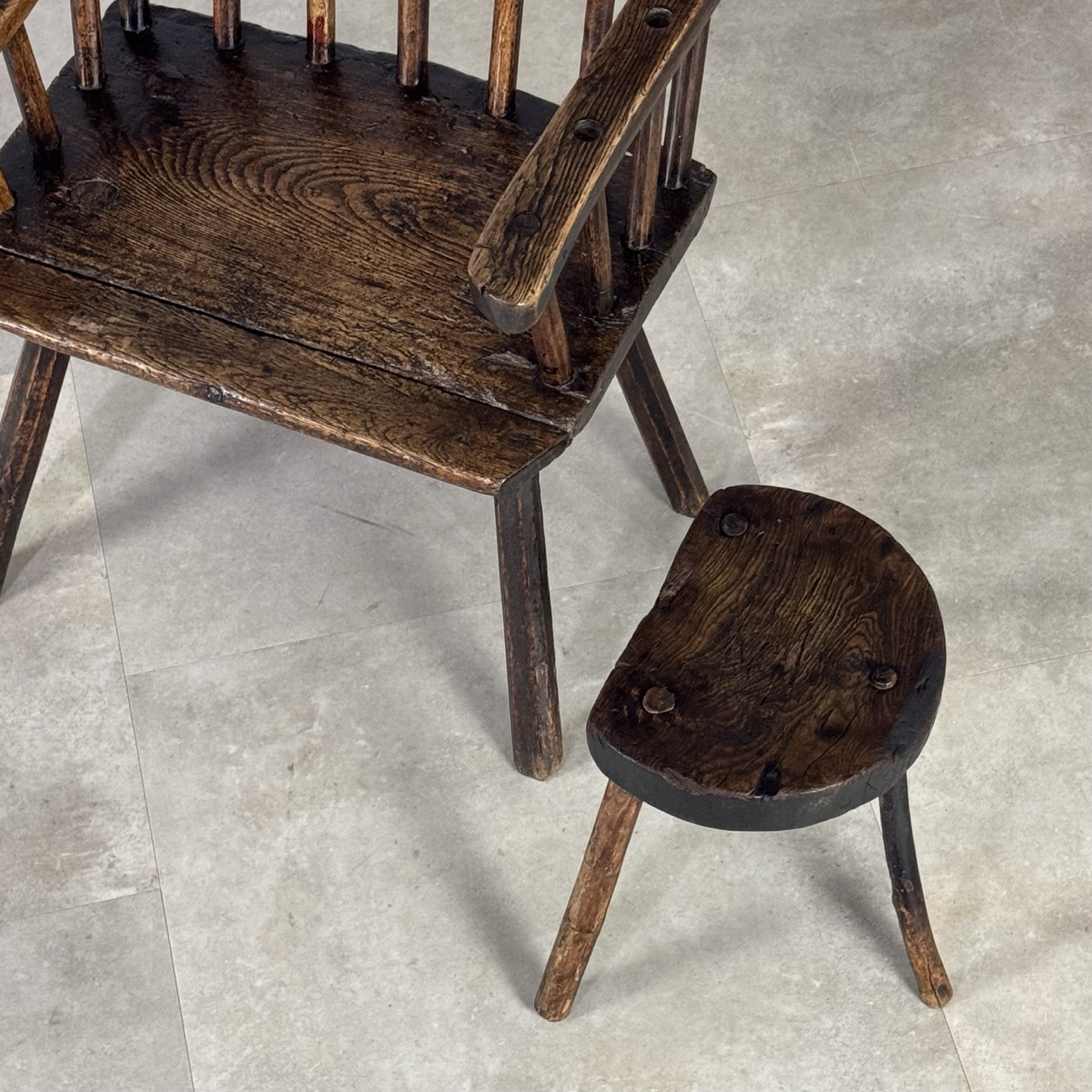 Antique Tripod Stool