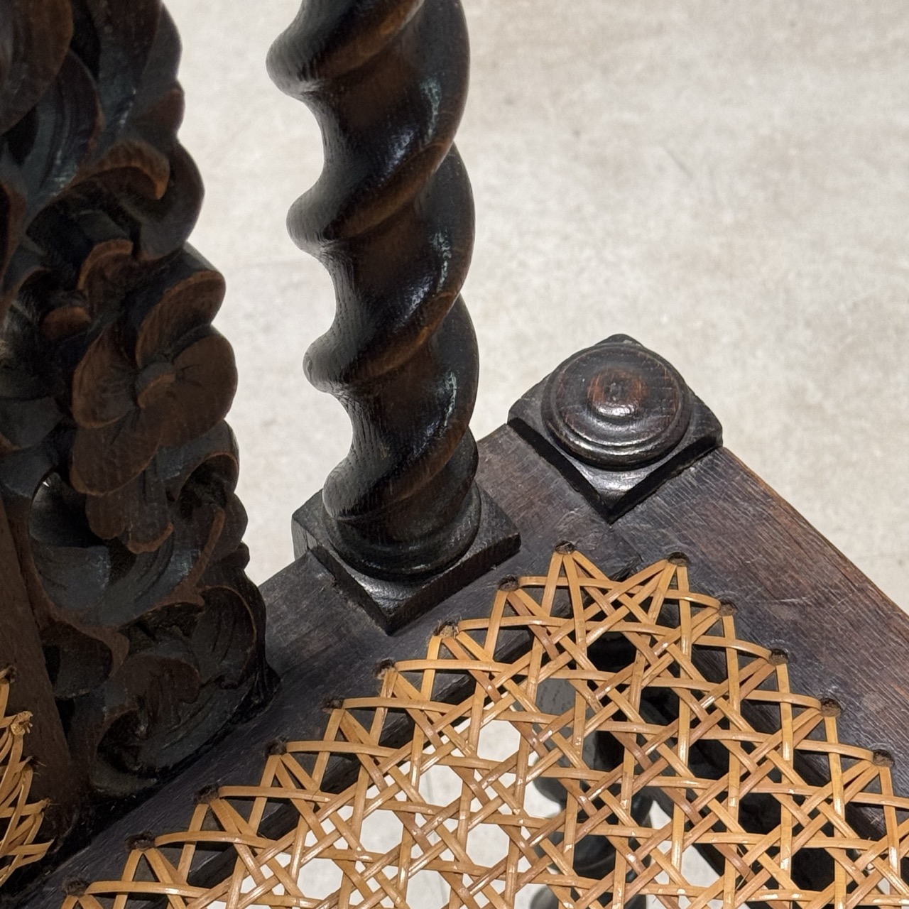 Antique Armchair Barley Twist