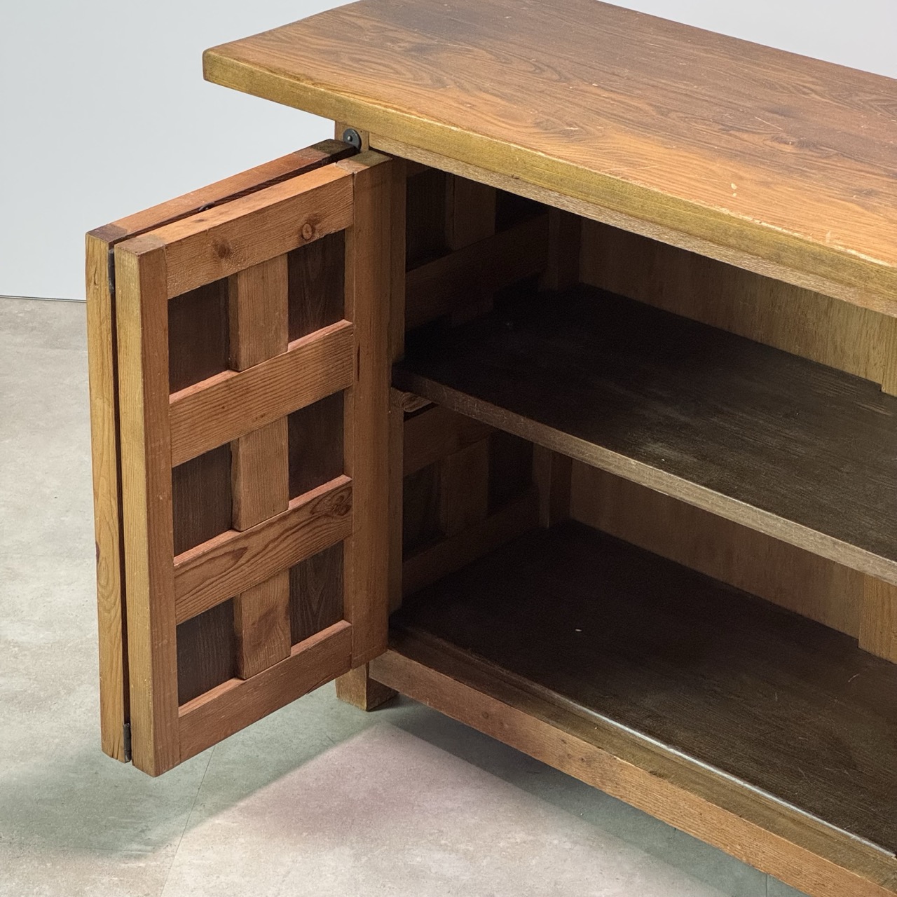 Vintage Brutalist Sideboard 