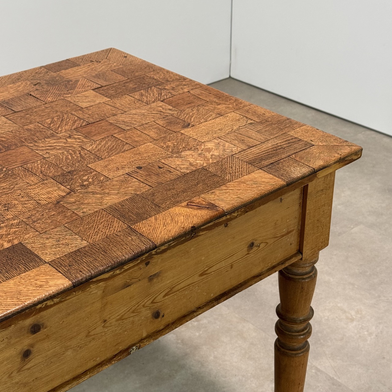 Antique Parquetry Table Desk