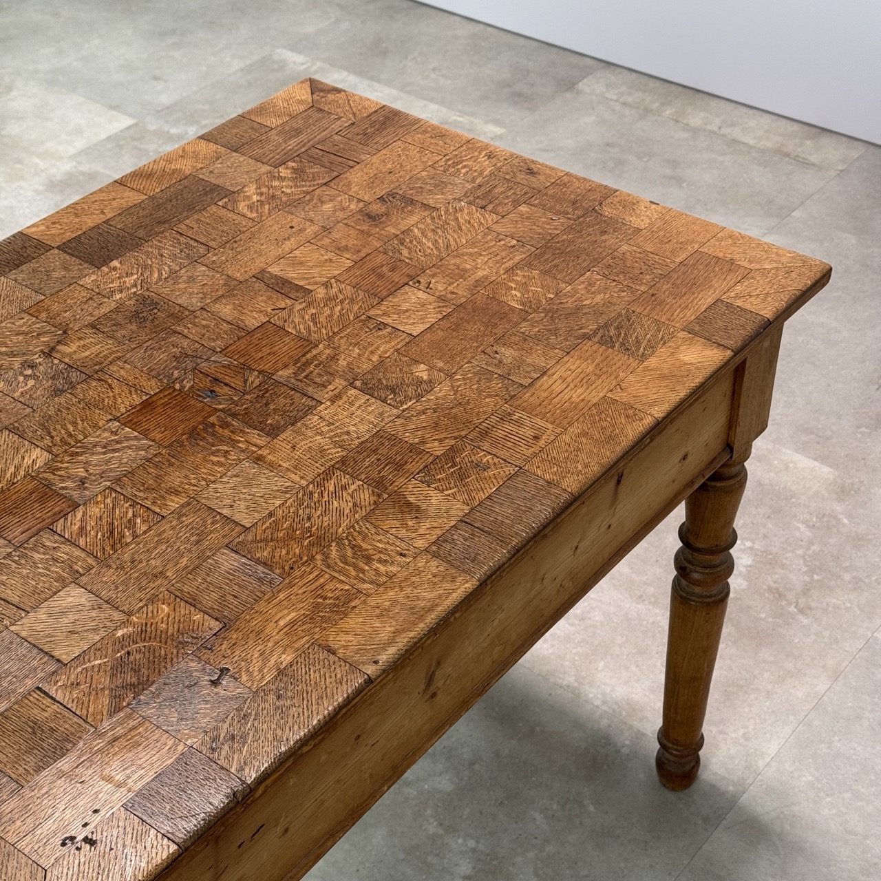 Antique Parquetry Table Desk