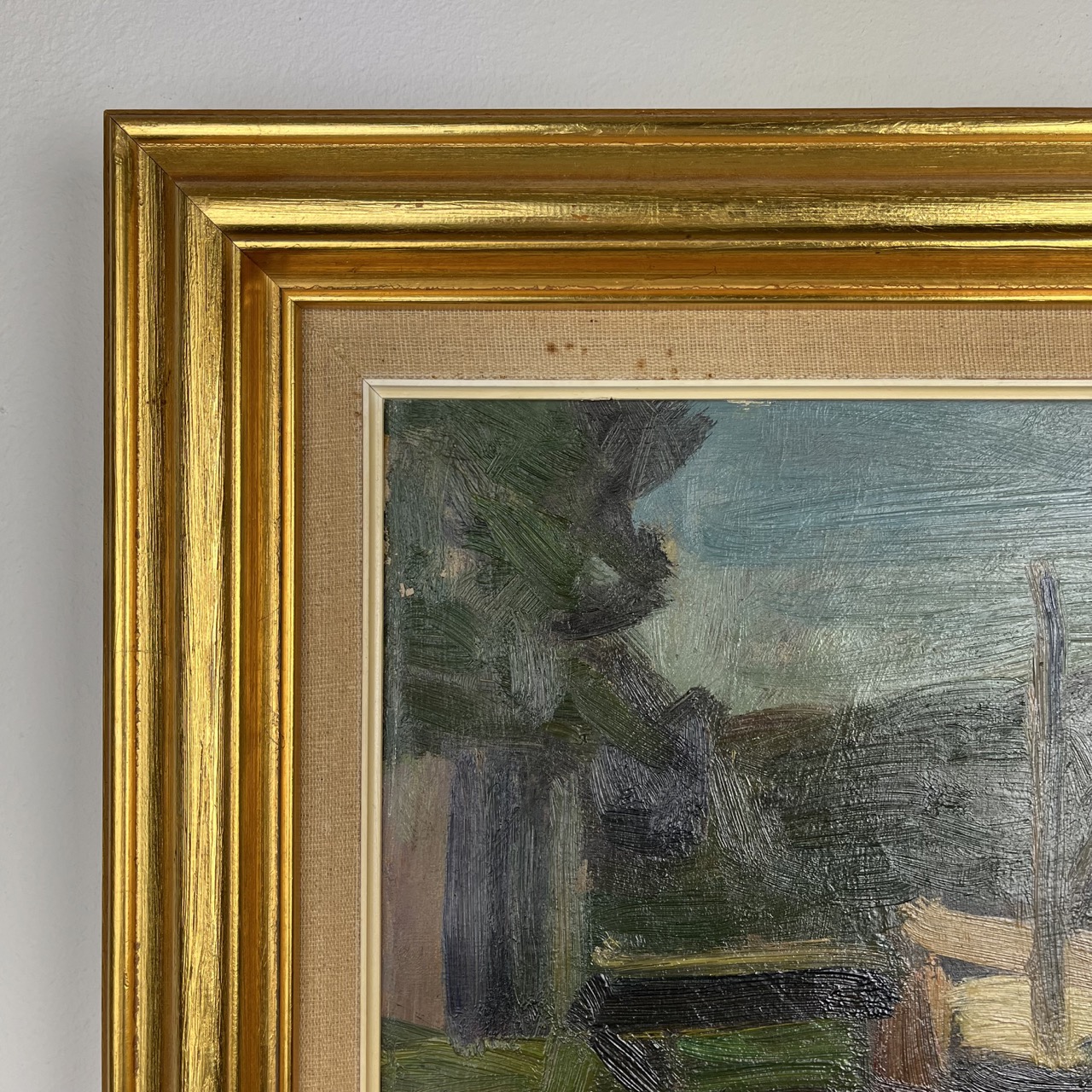 Painting "Rowboats In Little Danish Harbor"
