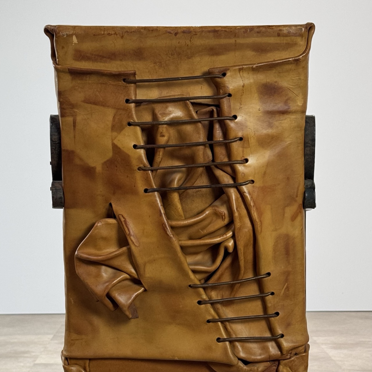 Vintage Arm Chairs Wrapped Leather