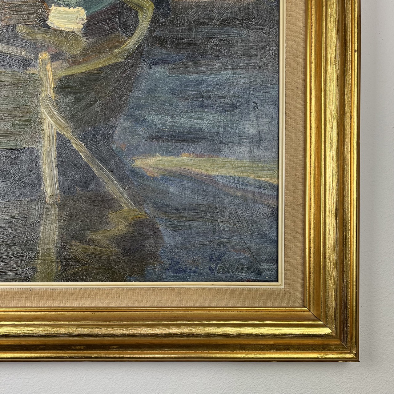 Painting "Rowboats In Little Danish Harbor"
