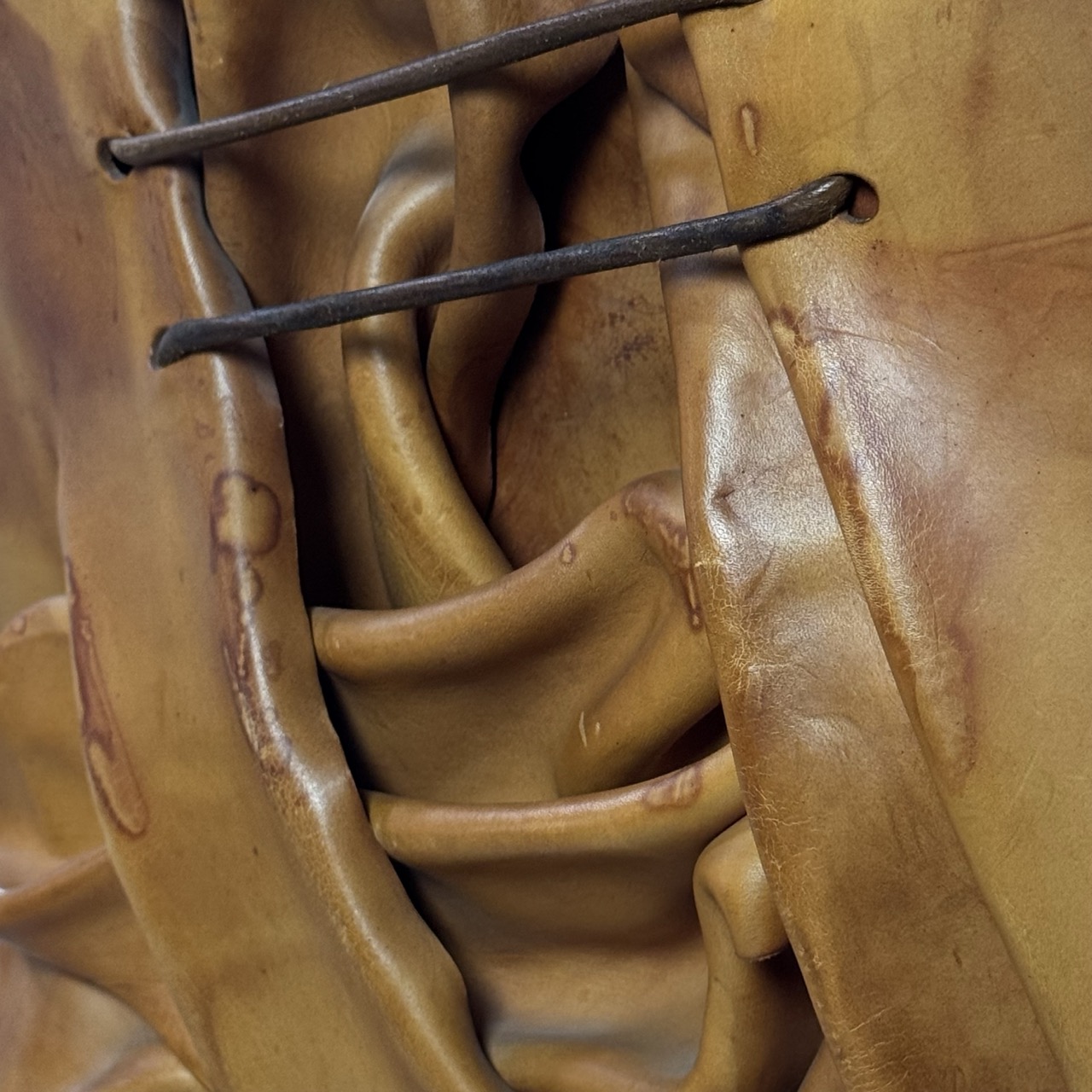 Vintage Arm Chairs Wrapped Leather