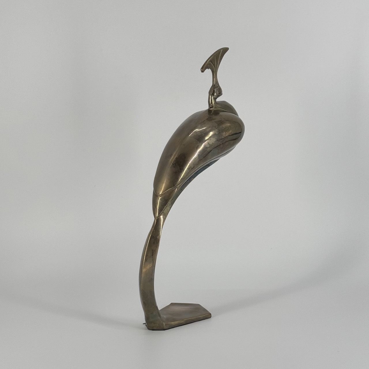 Vintage Peacock Brass